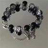 Pulsera de Mariposa Amor Flor Otoño Nueva Pulsera de Cristal de Mariposa para Mujer, Diseño de Nicho, Estilo Ins, Joyería de Pulsera para Estudiante de Alta Gama