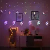 Luzes de Cortina LED Samsung para Atmosfera de Março Luzes de Cortina Famosas na Internet Céu Estrelado Decoração de Quarto Arranjo de Aniversário de Quarto