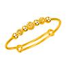 Pulsera Creativa Abierta con Borde de Encaje de Trébol de Cuatro Hojas Anillo Ovalado Flor Zirconia Pulsera Venta al por Mayor