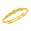 Yihua Celebridad de Internet Pulsera de Margarita Dulce y Elegante Flor Floreciente Empuje-Tire Pulsera Sólida de Perla de Girasol