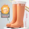 Botas de Lluvia de Moda Transfronterizas de Caña Alta para Mujer, Botas de Agua para Adultos, Botas de Exterior Impermeables y Antideslizantes de Caña Alta, Botas de Nieve, Botas de Motocicleta