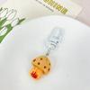 Llavero de Hongo de la Selva de Dibujos Animados Pequeño Colgante de Joyería Lindo Accesorios para Llaves de Pareja Adornos Colgantes para Mochila Escolar