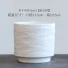 Maceta de Cerámica Minimalista Estilo Nuevo Corrugado Pequeña, Mediana, Grande Estilo Ins con Plato para Uso Doméstico, Adecuada para Suculentas, Phalaenopsis y Orquídeas Colgantes