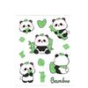 Adesivos de Panda Conta de Mão Adesivos Guka Adesivos Pet Impermeáveis DIY para Crianças Meninas Copo de Água Capa de Celular Desenho Animado Transparente