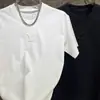 Em estoque Camiseta de Manga Curta Masculina Verão Estilo Coreano Tendência Simples Manga Meia Manga Top Solto Casual Tendência Camiseta de Marca