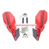 GOOFIT Protetor de Mão para Guidão de Moto Cross 22mm Vermelho serve para ATV Moto Off-road Bicicleta Off-road