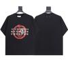 Três Etiquetas Completas, Exclusivamente para Vendas Transfronteiriças, Camiseta Masculina 100% Algodão Fio Duplo, Manga Curta, Alta Qualidade, Em Estoque