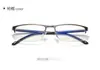 Nuevas Gafas de Lectura de Moda para Hombre, Gafas de Lectura Metálicas de Media Montura para Negocios con Protección contra Luz Azul, Gafas de Lectura Modernas para Protección Ocular