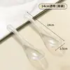 Cucharas Desechables Empaquetadas Individualmente para Uso Comercial, Plástico Espesado y Endurecido, Transparentes, para Llevar, Cucharas para Comida, Cucharas para Vajilla, Cucharas para Sopa