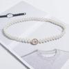 Cadena de Cintura de Perlas Cinturón Delgado para Mujer Moda Sencilla Combinable Falda Abrigo Cintura ins Decorativo Traje Suéter Cubre Cintura