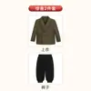 Traje de Vestir para Niños Estilo Británico Traje de Paje para Actuación Otoño e Invierno Nuevo Traje de Chaqueta para Niño Pequeño y Mediano Anfitrión de Piano