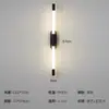 Luminária de Parede Longa Minimalista Luz de Luxo LED Linha Luminosa Quarto Cabeceira Hotel Sala de Estar Grelha Decoração Linha Luminária de Parede