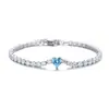 Cadena de Tenis de Acero Inoxidable con Diamantes Completos Transfronteriza Lujo Ligero Zirconia 3A Pulsera de Amor Ajustable Joyería de Alta Gama Venta al por Mayor