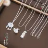 Elegante Cadena de Plata Chapada Plana Tipo O Ajustable con Retención de Color Fuerte, Cadena Versátil para la Clavícula