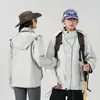 Chaquetas de Exterior para Hombres y Mujeres, Resistentes al Agua, Transpirables, Cómodas, Marca de Moda, Patchwork Elegante, Desmontable, Cortavientos, Impermeables