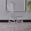 Acrílico transparente cristal cadeira hotel salão de banquetes salão de casamento atividades ao ar livre plástico Napoleão cadeira de bambu