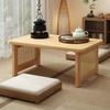 Mesa pequeña con ventana salediza, mesa de té tipo tatami para el hogar, mesa baja plegable de madera no maciza estilo japonés zen para dormitorio Kang