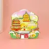 Ímãs de Geladeira de Guangxi, Lembranças de Madeira Culturais e Criativas com Tema de Cidade, Ímãs de Geladeira Turísticos das Cidades de Guilin, Liuzhou, Nanning