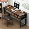 Escritorio para Estudiantes, Mesa de Estudio en Casa, Escritorio de Computadora Rectangular Simple para Casa de Alquiler, Mesa Larga Estrecha Montada en la Pared junto al Alféizar