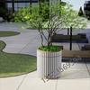 Jardineras de Acero Inoxidable, Macetas para Centros Comerciales, Exhibición de Plantas para Exteriores, Maceteros para Exteriores en Departamento de Ventas, Paisajismo, Jardineras Galvanizadas, Canaletas para Flores
