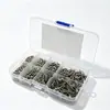Juego de 800 Tornillos Autorroscantes de Acero al Carbono Galvanizado, Caja de Almacenamiento Multiespecificación para Reparación de Corriente Débil en el Hogar