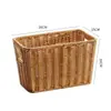 Cesta de Almacenamiento Tejida de Mimbre, Caja de Almacenamiento para Snacks, Cesta, Cesta de Almacenamiento, Mesa de Almacenamiento de Ratán para Juguetes