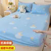 Falda de Cama de Coral Fleece Pieza Única Leche Fleece Invierno Juego de Cubrecama Franela Protector de Colchón Engrosado Juego de Sábanas Antideslizante
