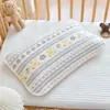 Funda de almohada de algodón puro para bebé, Gasa de seis capas, Absorbente de sudor y transpirable, Adecuada para niños de jardín de infantes, Funda de almohada individual, Juego de dos