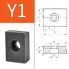 Bloque de Presión de Riel Guía Lineal Cuña de Pórtico T-E1E2E3Y2T5Y5 Bloque de Fijación de Riel Lineal para Máquina Herramienta Placa de Presión
