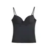 Estilo Europeu e Americano Sexy Decote V Profundo Elegante Modelador Top Feminino Outono Slim Curto Sexy Camisola 1355457