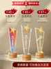 Trofeo de Cristal de Madera Maciza Personalizado para Premios Creativos de Aniversario Campeón de Competencia Campeón de Ventas de Empresa Souvenir Personalización