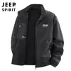 Chaqueta Reversible Otoño e Invierno 2025 Chaqueta de Forro Polar para Hombre con Múltiples Bolsillos Casual Cuello Alto Chaqueta Cortavientos para Exteriores