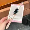 Adequado para Pulseira de Relógio Xiaomi Mi Band 11 10/9/8Nfc Pulseira de Couro com Padrão Napa Nova Moda Fivela de Pino Pulseira de Relógio