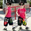 Conjunto de Chaleco de Verano para Niños 2026 Nuevo Conjunto de Dos Piezas de Mezclilla Fresco y Elegante Ropa de Moda de Verano para Niños