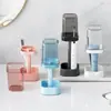 Taza para Cepillo de Dientes y Caja de Almacenamiento para Artículos de Tocador, Soporte Vertical para Cepillos de Dientes para el Hogar, Organizador de Almacenamiento Vertical para Pasta de Dientes y Cepillo de Dientes Eléctrico para Dormitorio