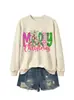 Comercio electrónico transfronterizo de Amazon, sitio europeo, sudadera de moda y divertida para mujer, diseño de copo de nieve de Feliz Navidad, en stock