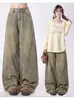 Jeans Lavados Vintage Retro Americano para Verano, Pantalones Anchos Resistentes para Mujer, Pantalones Rectos Holgados, Cuidadosamente Seleccionados