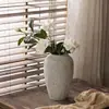 Jarrón Cerámico Hidropónico Artístico Creativo Vintage Desgastado, Artículo de Decoración de Lujo para Entrada y Sala de Estar, Envío Gratis