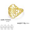 Nuevo anillo dulce de flor estilo coreano estilo dulce flor de ocho pétalos hueca anillo para niñas Accesorios transfronterizos Venta al por mayor
