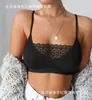 Top de encaje sexy tipo tubo transparente de color liso para exportación europea y americana, base de camisola 3088