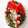 Nuevo corona de Navidad de 30 cm para colgar en la puerta Decoraciones de ratán navideño Anillo de ratán navideño 40cm50cm60cm