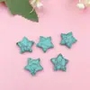 Amazon Piedra Natural Cristal 20mm Estrella de Cinco Puntas No Porosa Colgante Estrella Luna Joyería Pequeños Adornos de Estrella Accesorios