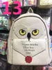 Mochila de estudante masculina e feminina com emblema de Hogwarts, Grifinória, Sonserina, periférico da Escola de Magia