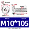 Tornillos hexagonales avellanados de acero inoxidable 304, cabeza plana, borde biselado, tornillos hexagonales para muebles M3M4M5M6M8
