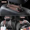 Ganchos para asiento de coche, ganchos dobles ocultos para el asiento trasero, montados en el reposacabezas, material de gamuza, ganchos dobles para organizar bolsas y otros artículos