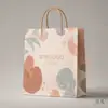 Sacolas de compras personalizadas, impressão personalizada a partir de designs fornecidos, direto da fábrica de origem, sacolas de papel kraft coloridas no atacado, venda direta do fabricante