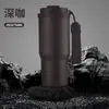 Caneca de Café Portátil com Alça, 6ª Geração, Canudo de Aço Inoxidável 304, Copo Térmico, Copo de Carro Portátil para Exterior Atacado