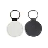 Llavero en Blanco de Cuero PU Transfronterizo para Sublimación Transferencia de Calor Sellado por los Bordes Colgante para Imprimir DIY Joyería DIY Creativo