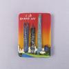 China Shanghái imán de nevera ciudad turismo recuerdo fabricantes de resina magnética venta al por mayor hecho a mano tridimensional mini creativo
