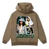 Novo moletom de inverno estilo americano da Cardi B, peso pesado em felpa, top unissex, moletom com lavagem vintage
